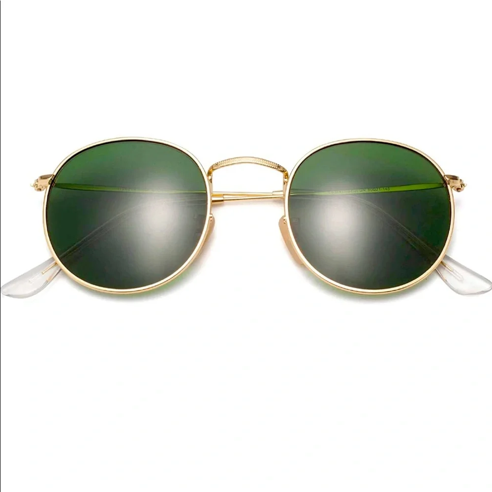 Classic Round Wire Rimmed Unisex Sunglasses